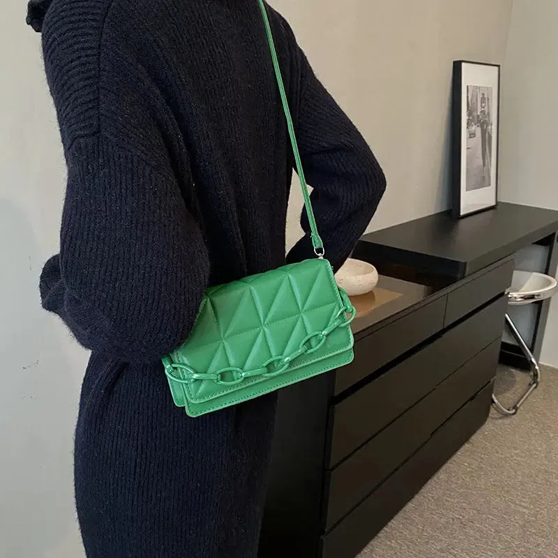 Quilted Chain Sling Bags
