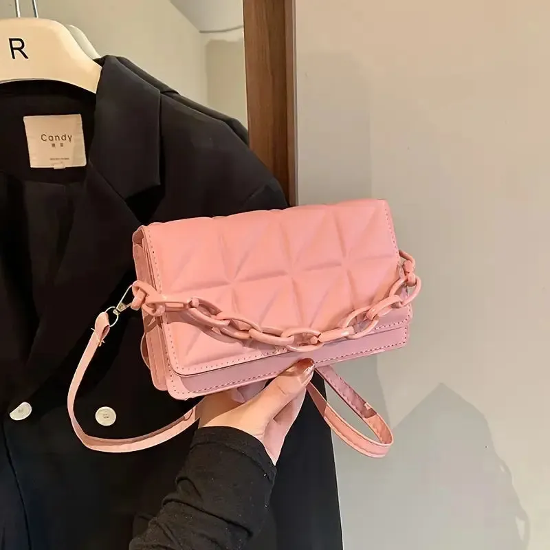 Quilted Chain Sling Bags