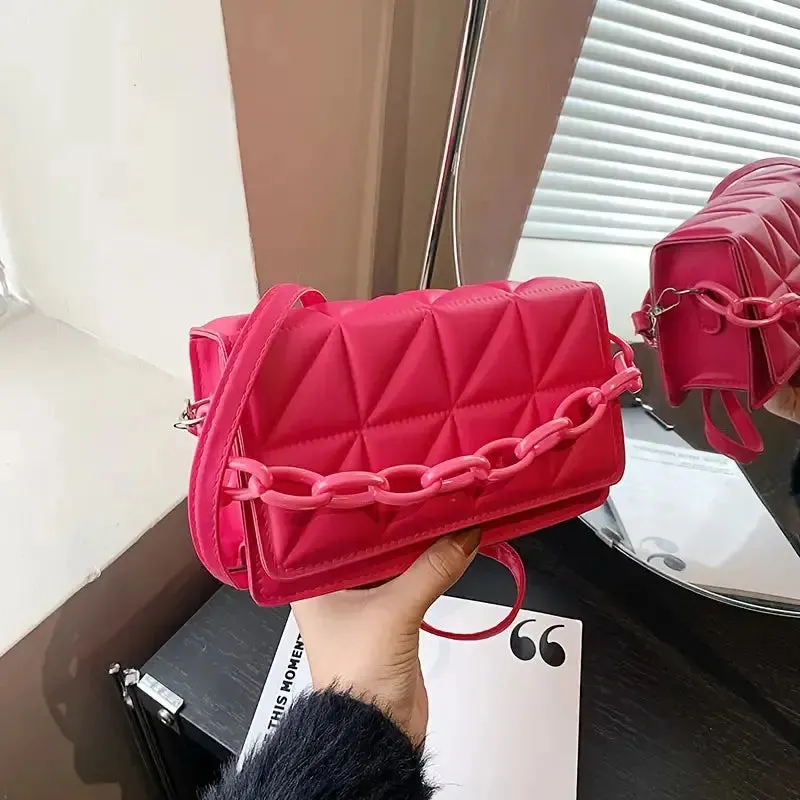 Quilted Chain Sling Bags