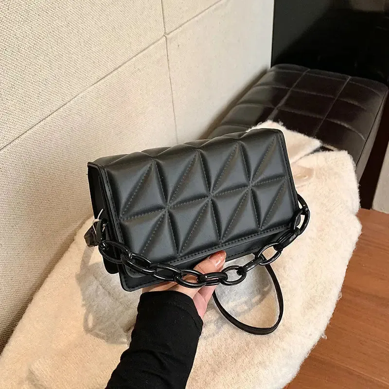 Quilted Chain Sling Bags