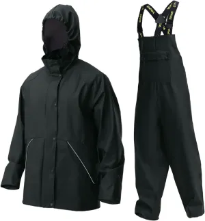 Rain Suit for Men Heavy Duty Workwear Waterproof Jacket with Pants 3 Pieces