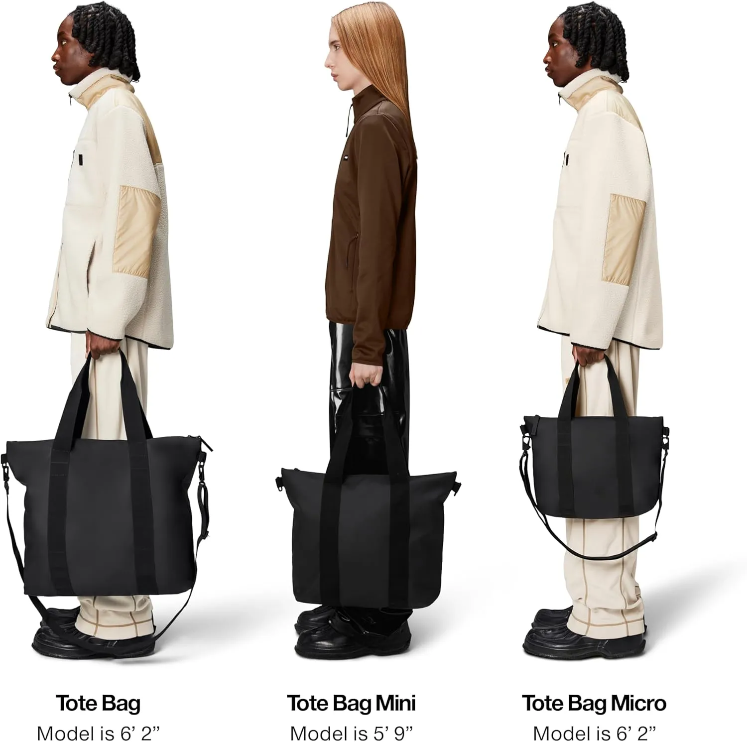 RAINS Tote Bag - Waterproof Crossbody Totebag for Men and Women - Tote Bag for Travel and Everyday use