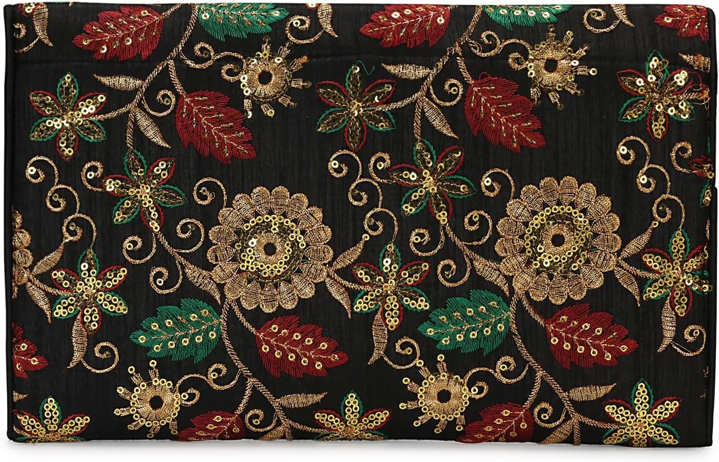 Rajasthani Indian Art Sling Bag Foldover Clutch Purse For Women, Indian Handcrafted Foldover Sling Clutch