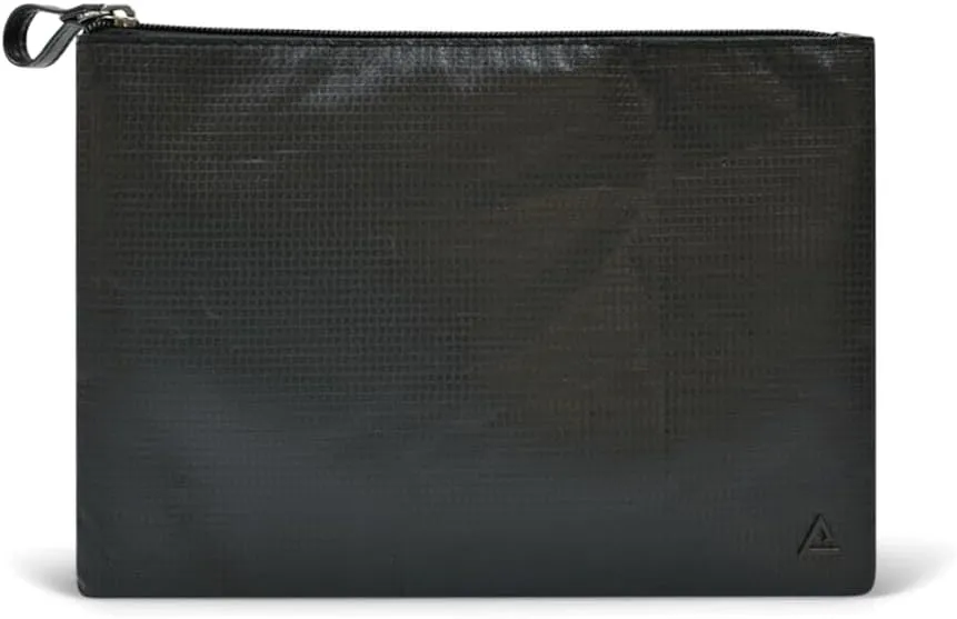 Rareform Charlie Pouch in Black | Lightweight, Recycled Material, Water-Resistant & Easy to Clean | Inner Fleece Lining