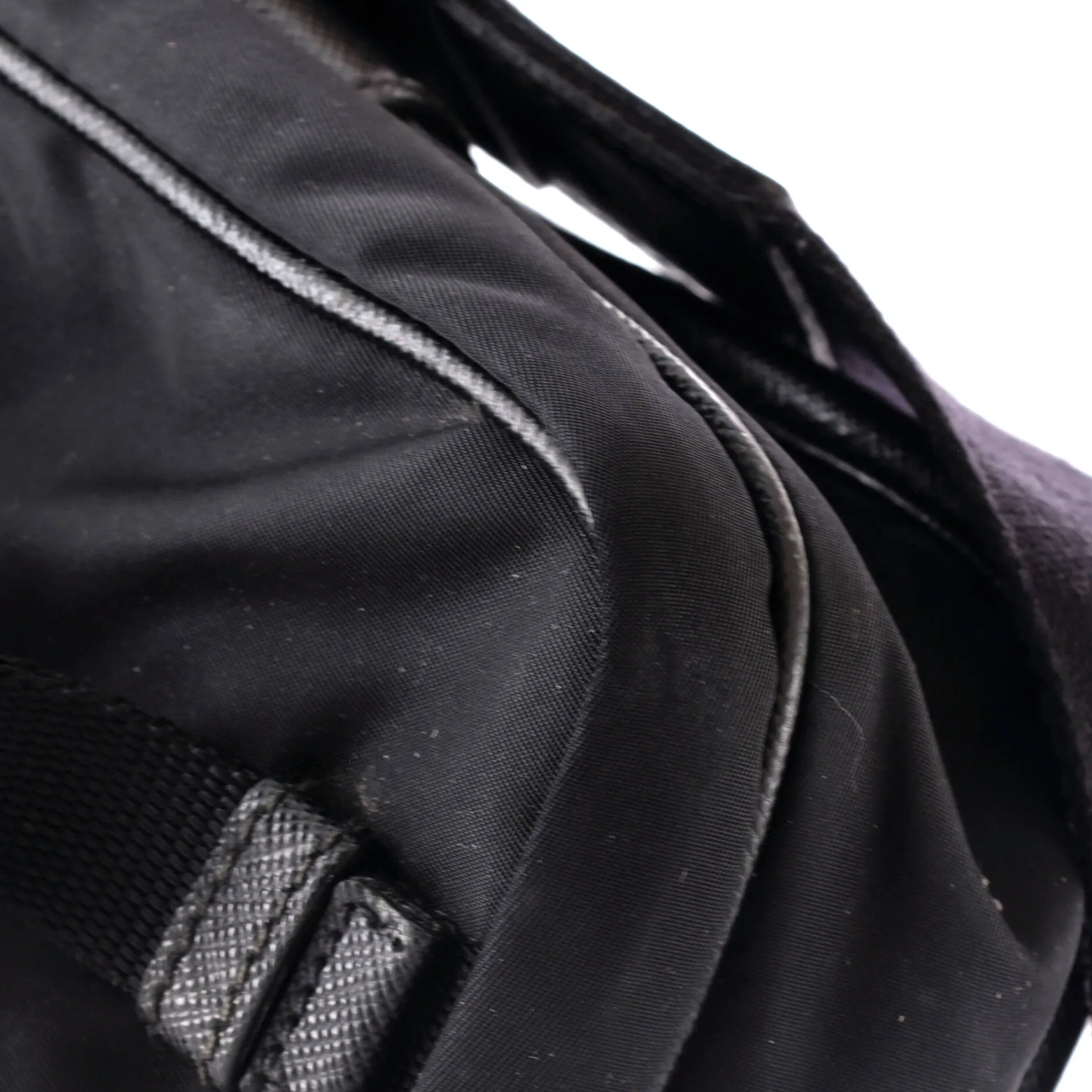 Re-Edition Double Buckle Flap Messenger Bag Tessuto Small