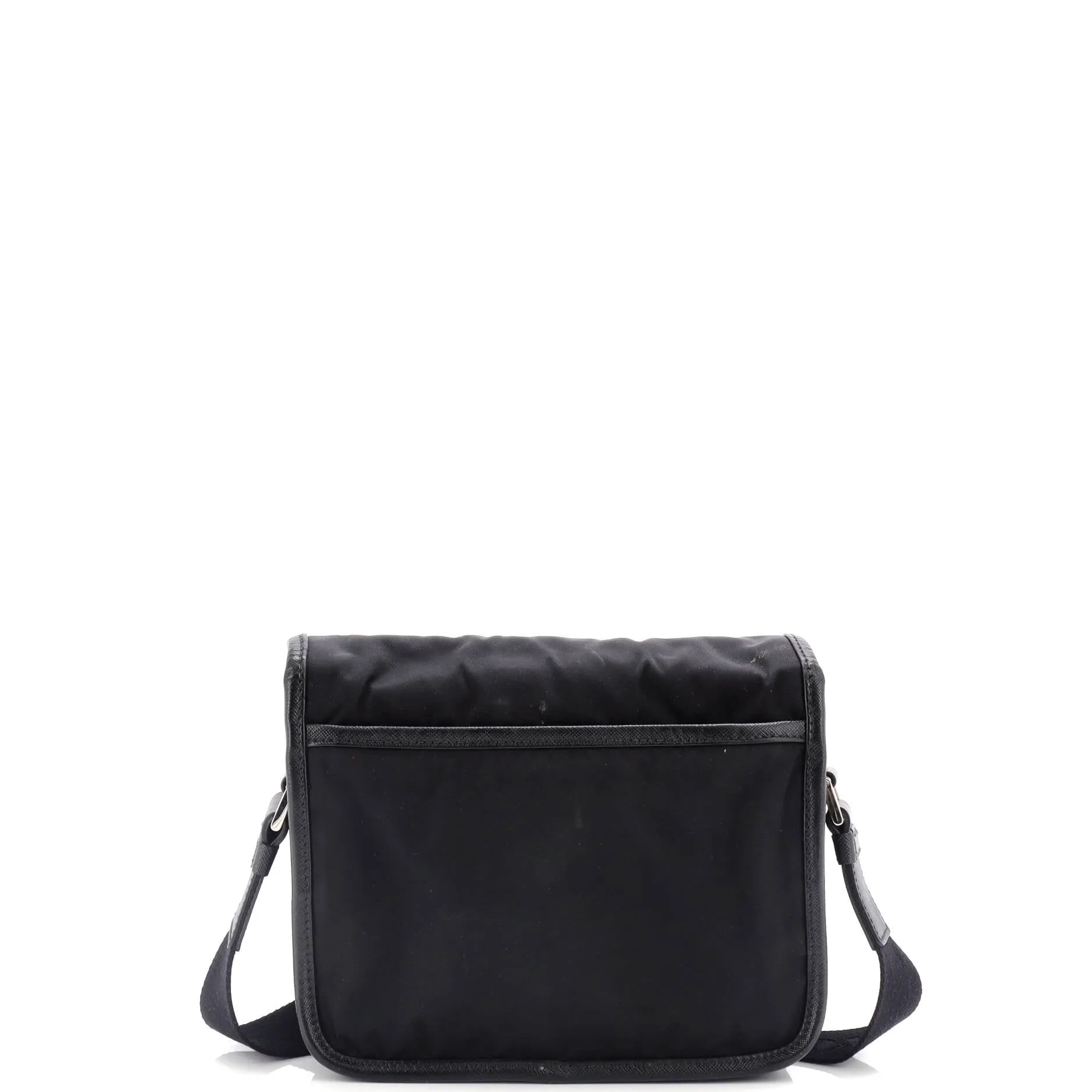 Re-Edition Double Buckle Flap Messenger Bag Tessuto Small
