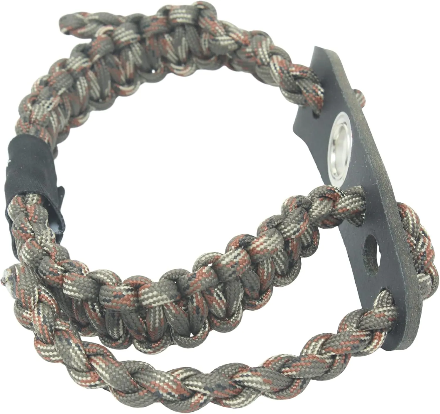 Realtree® Paracord Archery Bow Wrist Sling - 100% Full Grain Leather 550 Paracord