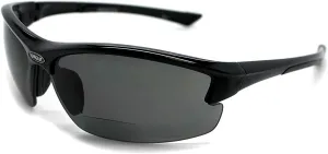 RENEGADE Patented Bifocal Polarized Reader Half Rim Men's Fishing Sunglasses 100% UV Protection with Microfiber Bag
