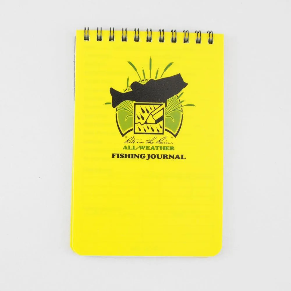 Rite in the Rain 1731 All Weather Fishing Journal Polydura 102mm x 152mm - ON SALE! ON SALE!