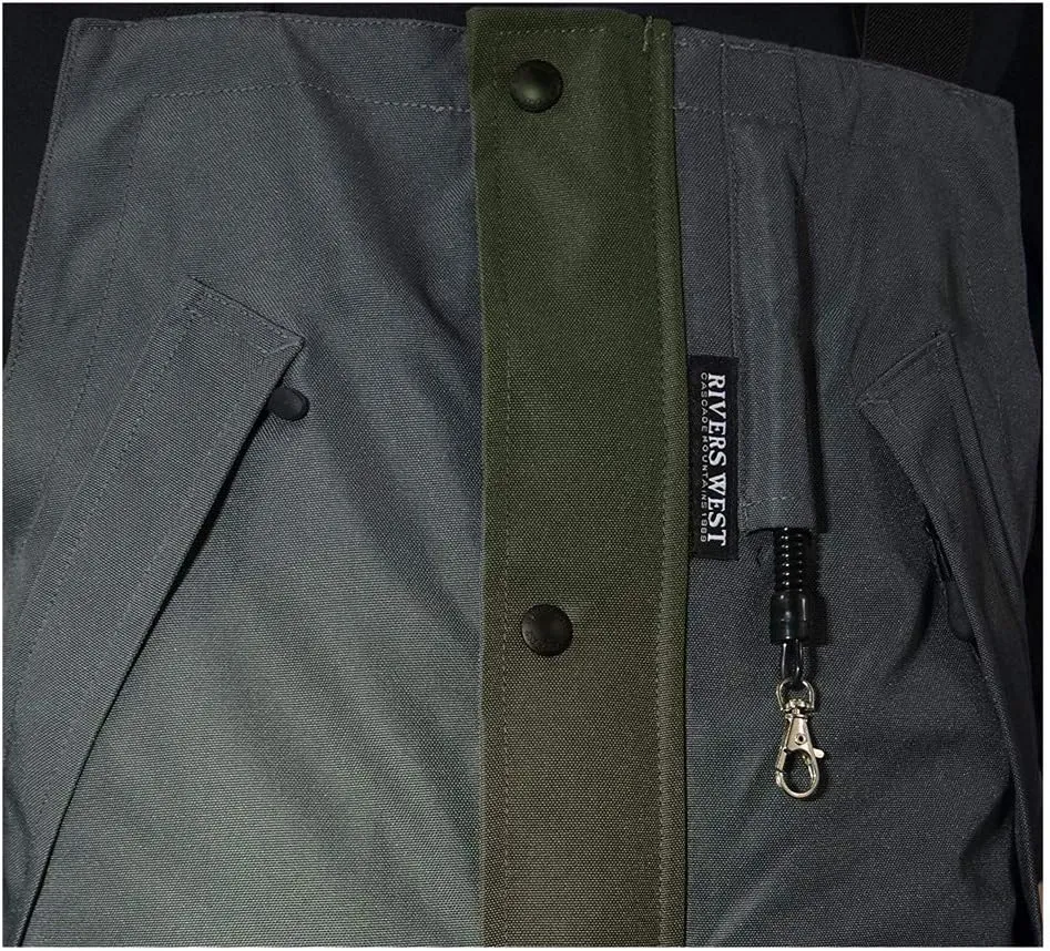 RIVERS WEST Men's Kokanee Waterproof Windproof Fully Seam-Sealed Fishing Bib