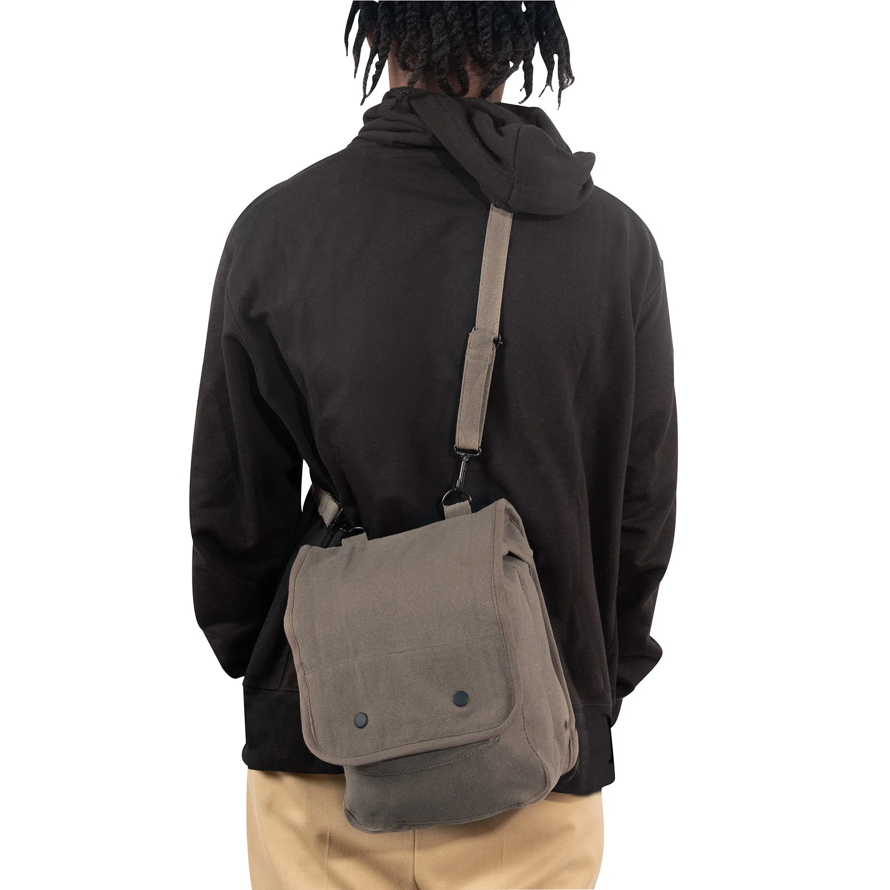 Rothco Case Durable Canvas All-inclusive Shoulder Map Bag Vintage