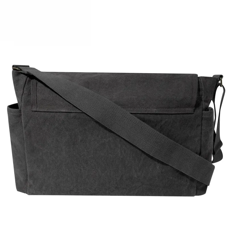 Rothco HW Canvas Vintage Messenger Bag - Black