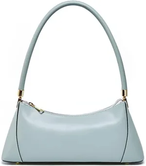 ROUROU Top Handle Shoulder Bag for Women Genuine Leather Handbag Large Capacity Tote Bag Retro Purse