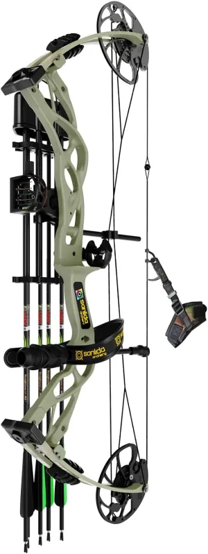 Sanlida Dragon X9 Ready to Hunt Compound Bow Package for Adults, Archery Compound Bow and Arrow Set, 0-70 Lbs Draw Weight, No Bow Press Needed, Limited Life-time Warranty