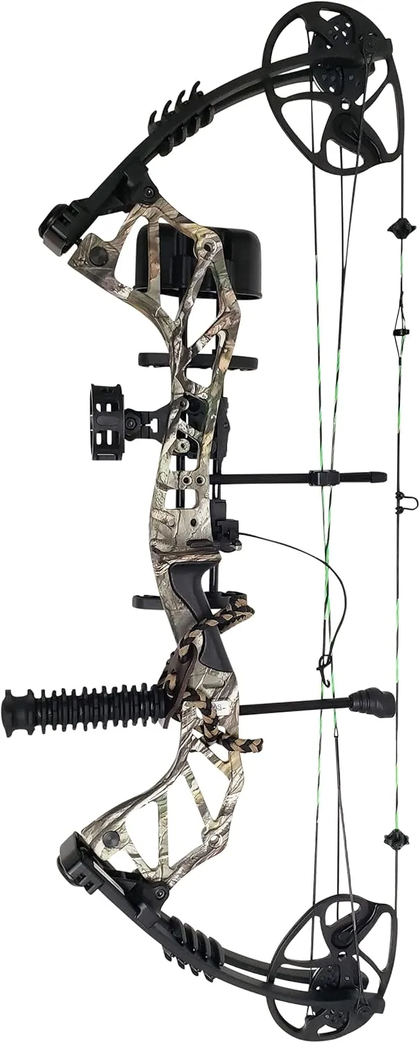 SAS Feud X 30-70 Lbs 19-31" Draw Length Compound Bow Pro Package for Hunting Field Target