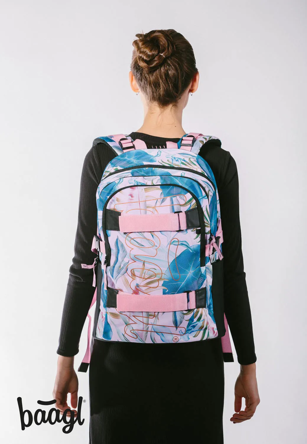 School backpack Skate Leafs