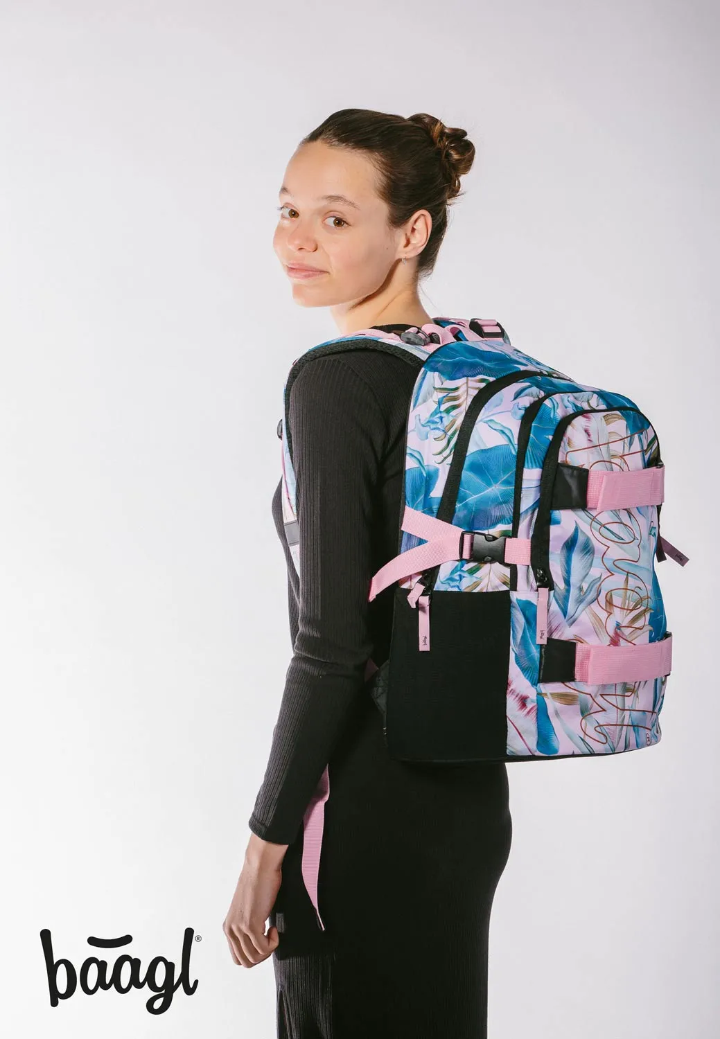 School backpack Skate Leafs