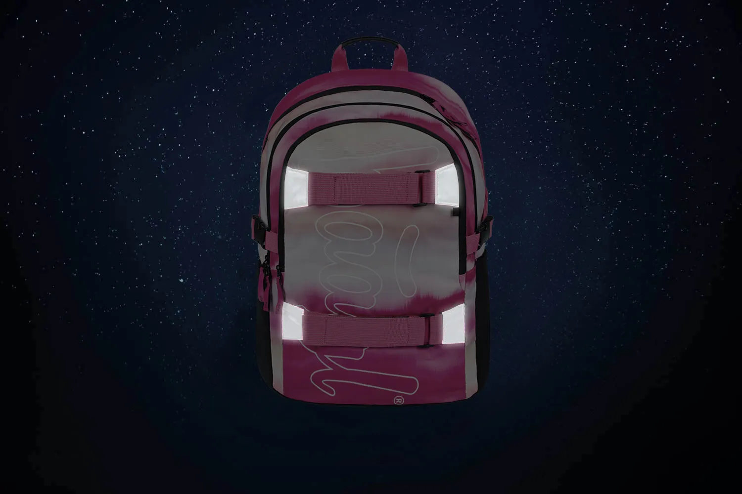 School backpack Skate Pink Stripes