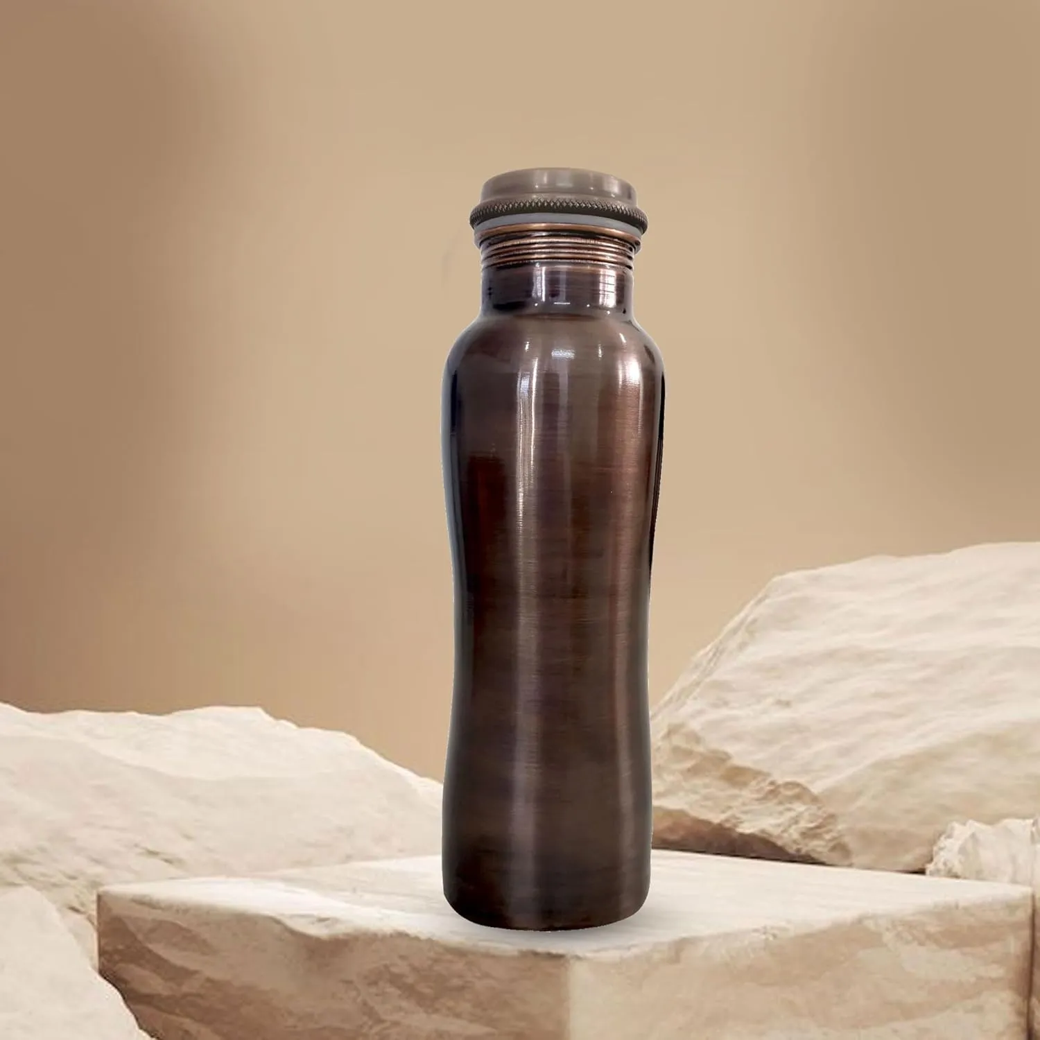 Sea Creature Printed Copper Water Bottle 32 oz - Leak Proof Ayurvedic Drinkware Copper Vessel for Sports, Gym, Outdoors, Yoga, Office