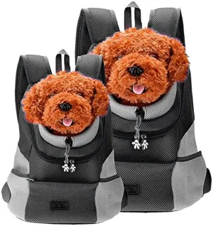 Secure packaging Backpack. Comfortable Savings-packed Dog