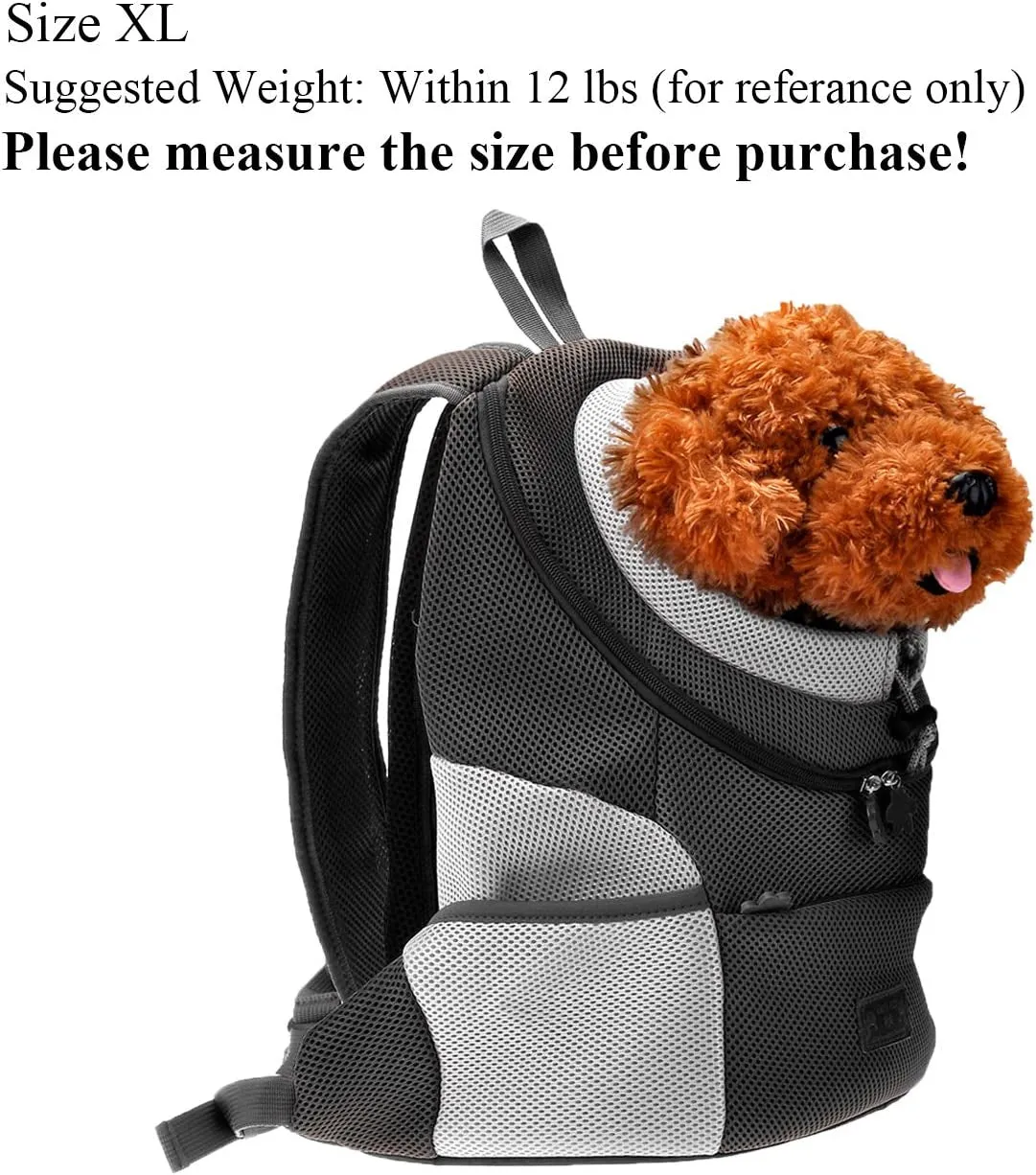 Secure packaging Backpack. Comfortable Savings-packed Dog