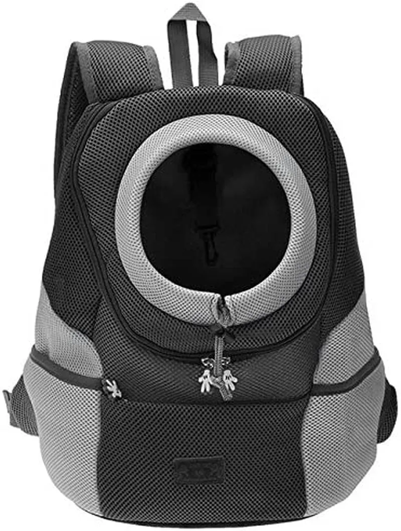 Secure packaging Backpack. Comfortable Savings-packed Dog