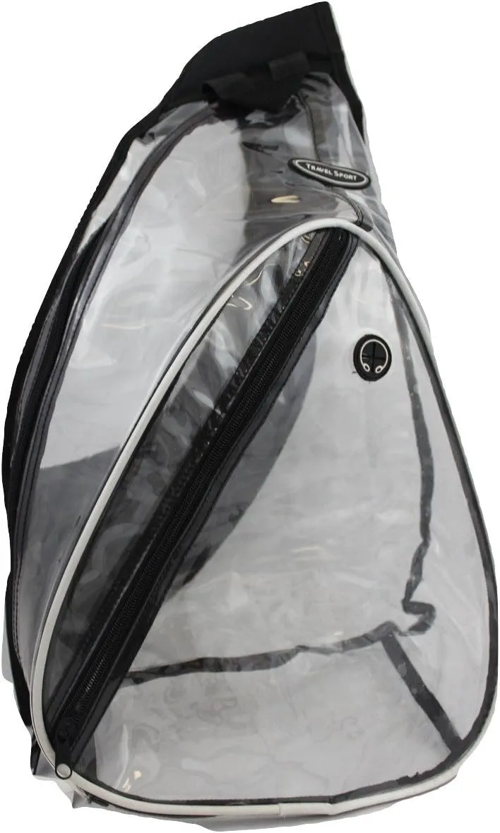See Through Transparent Clear PVC Vinyl One Shoulder Sling/Hiking/Traveling/Multipurpose Backpack