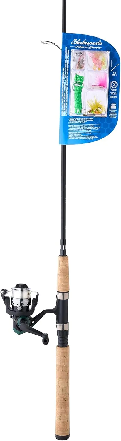 Shakespeare Micro Series Spinning Reel and Fishing Rod Combo