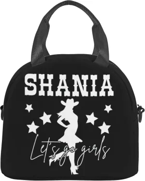 Shania Music Twain Men Women Lunch Bag Insulated Reusable Handheld Crossbody Portable Lunch Box Adult Lunch Box Suitable For Office Work Travel