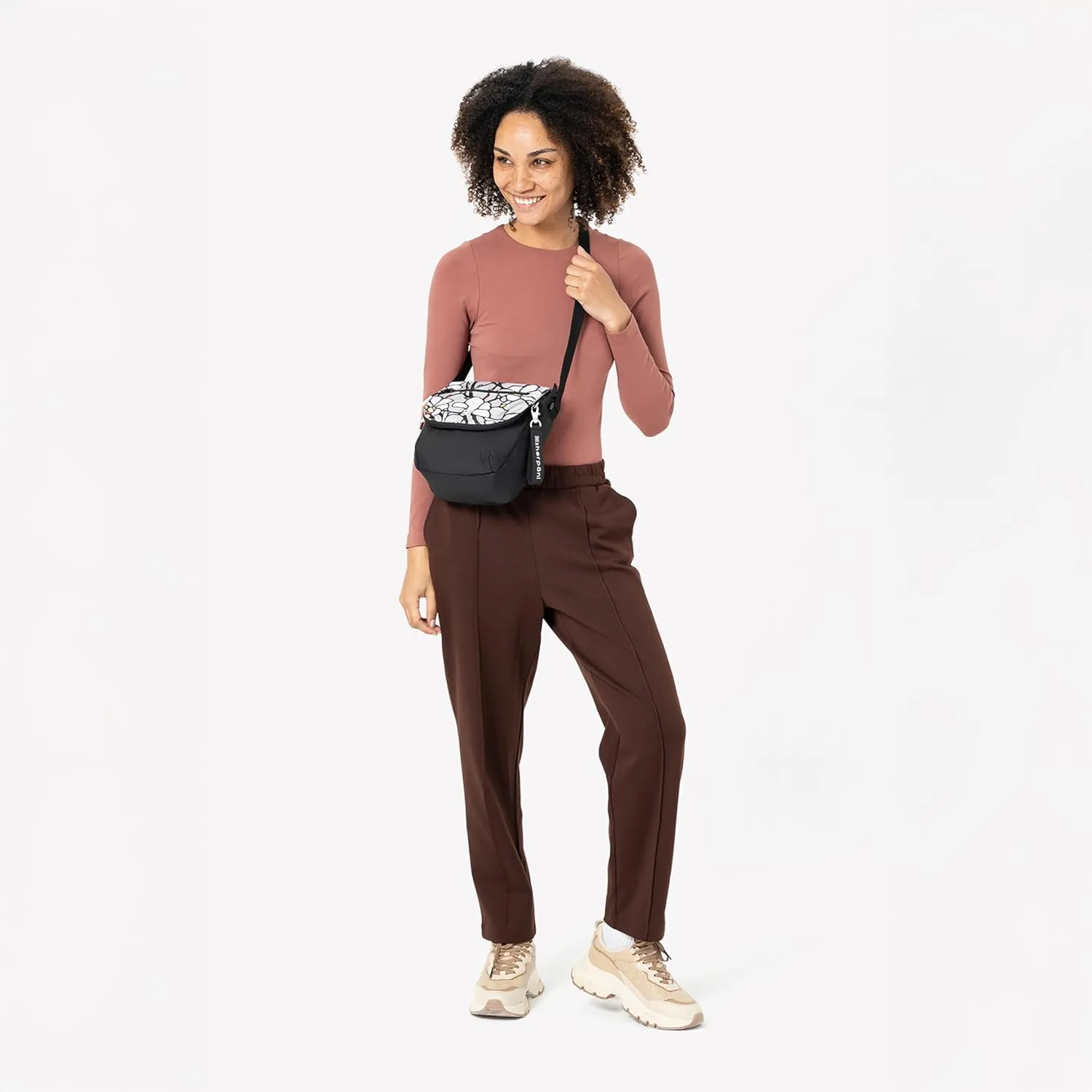 Sherpani Milli, Nylon Flap Crossbody Purse, Medium Shoulder Bag, Travel Crossbody Bags for Women, RFID Protection