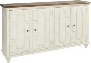 Signature Design by Ashley Roranville French Country Accent Cabinet or Server, White