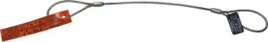 Single Leg Wire Rope Sling | 1.4 Ton Capacity | Domestic Eye to Eye Flemish Loop Ends | 3/8" Dia. | 3' Length | EIPS 6x25 IWRC | Hanes Supply (HSI) Heavy Duty Rigging Cable for Lifting and Towing