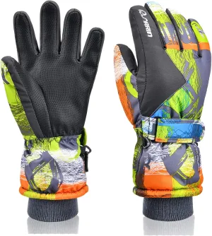 Ski Gloves - Waterproof Winter Gloves -30 for Snowboarding - Men, Women, Kids
