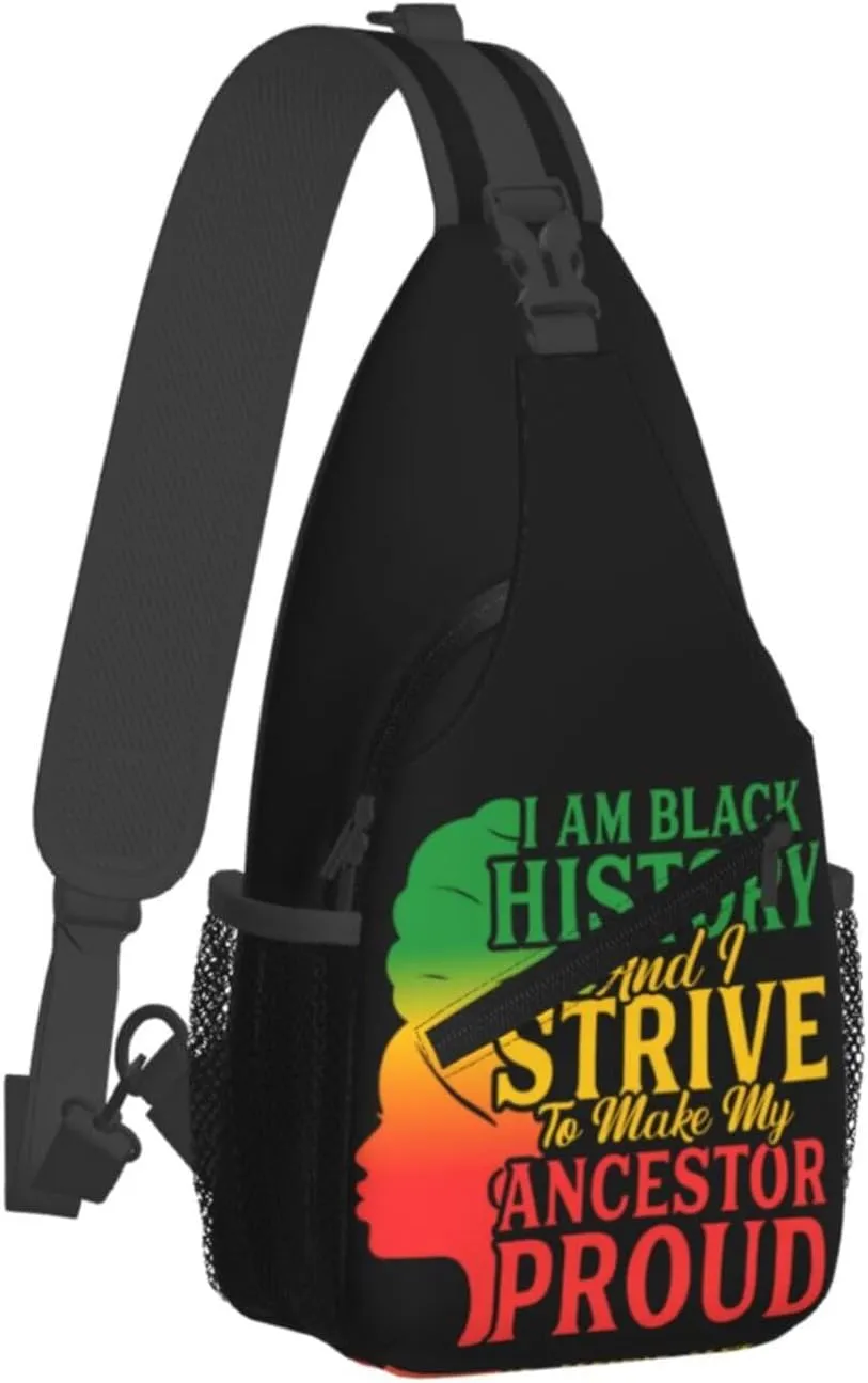 Sling Bag Adjustable Crossbody Bag Casual Chest Bags Travel Shoulder Backpack For Women Men
