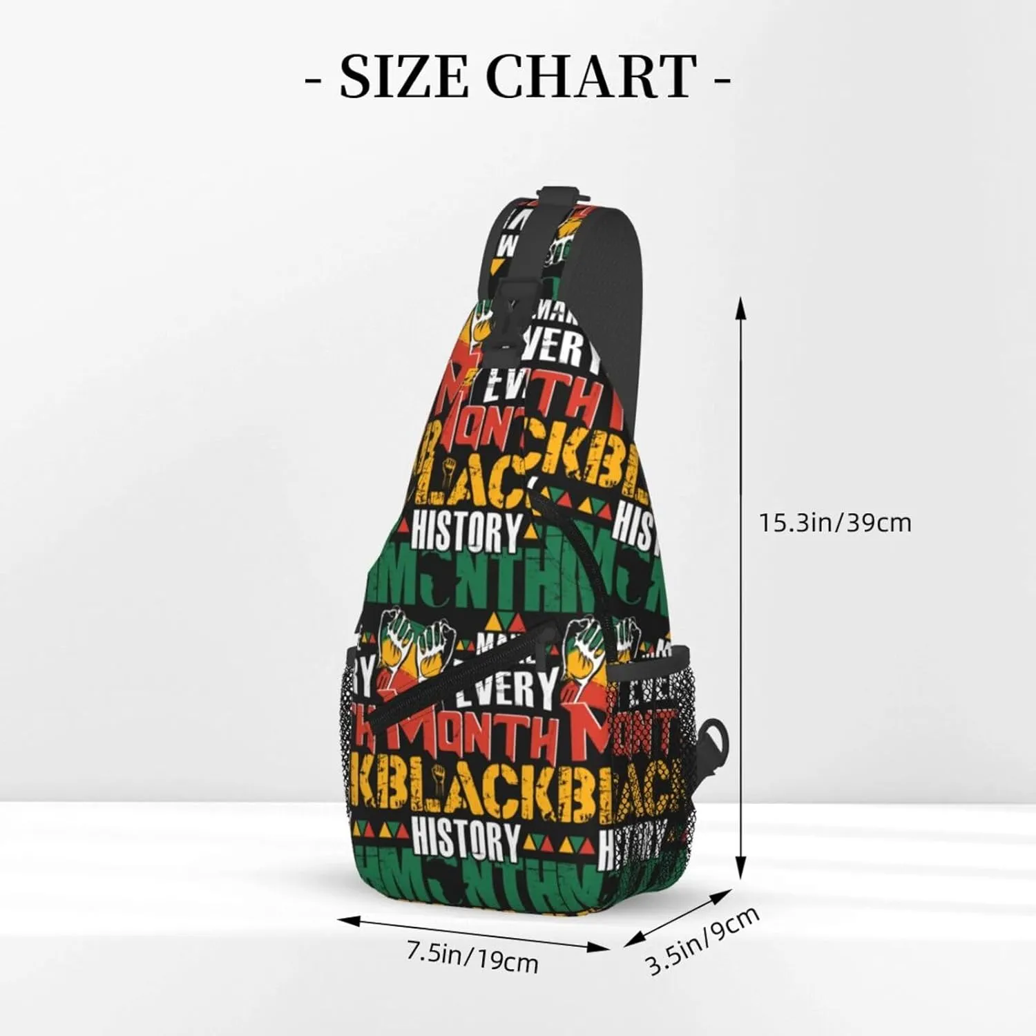 Sling Bag Adjustable Crossbody Bag Casual Chest Bags Travel Shoulder Backpack For Women Men