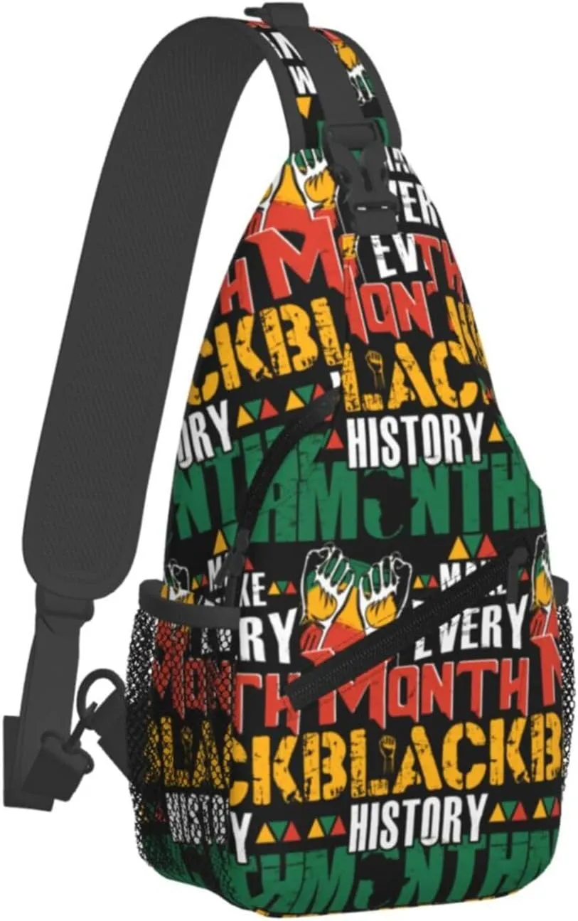 Sling Bag Adjustable Crossbody Bag Casual Chest Bags Travel Shoulder Backpack For Women Men