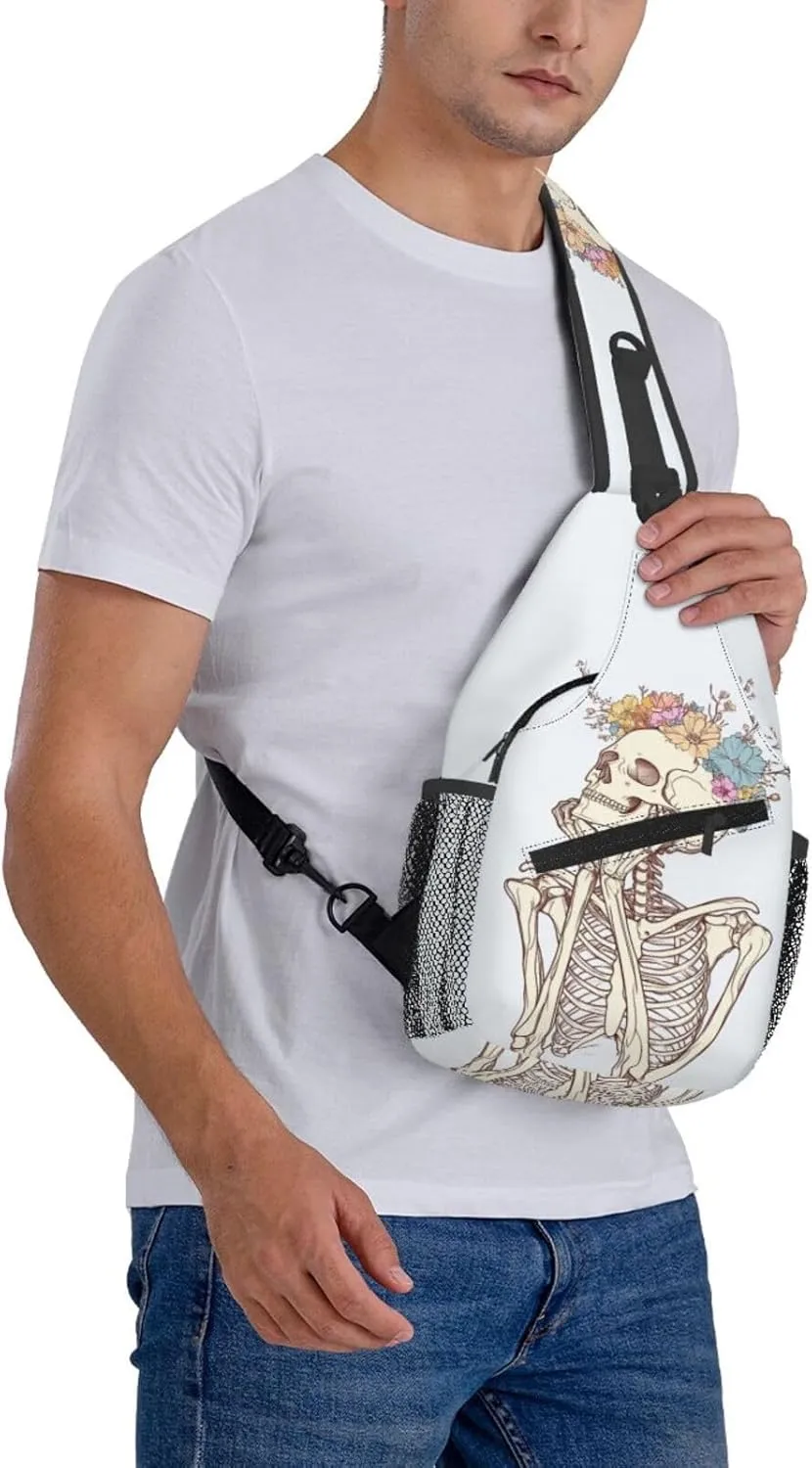Sling Bag Baseball Vintage Sport Hiking Daypack Crossbody Shoulder Backpack Travel Chest Pack for Men Women