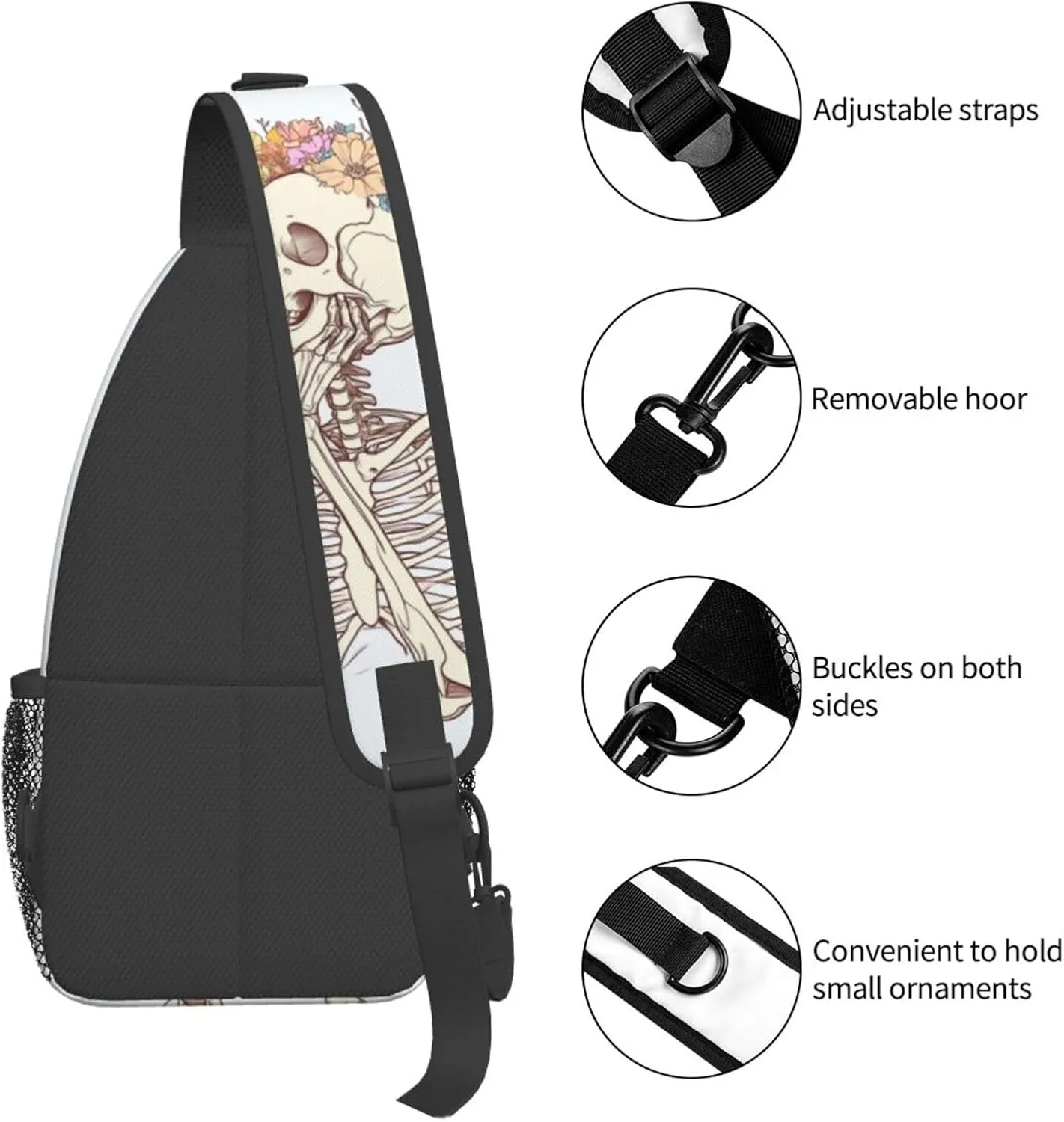 Sling Bag Baseball Vintage Sport Hiking Daypack Crossbody Shoulder Backpack Travel Chest Pack for Men Women
