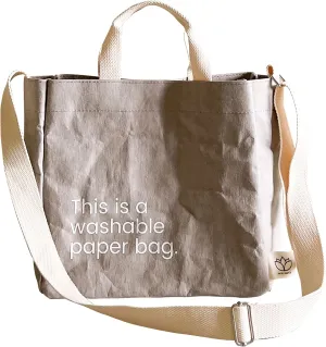Sling Bags for Women & Men - Eco-Statement Washable Paper Bag, Replaces Single-Use Bags - Lightweight & Durable Crossbody Bag