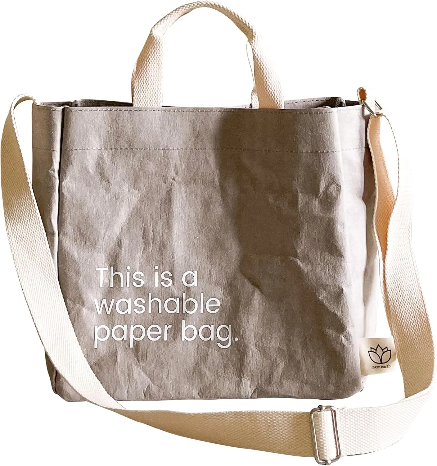 Sling Bags for Women & Men - Eco-Statement Washable Paper Bag, Replaces Single-Use Bags - Lightweight & Durable Crossbody Bag