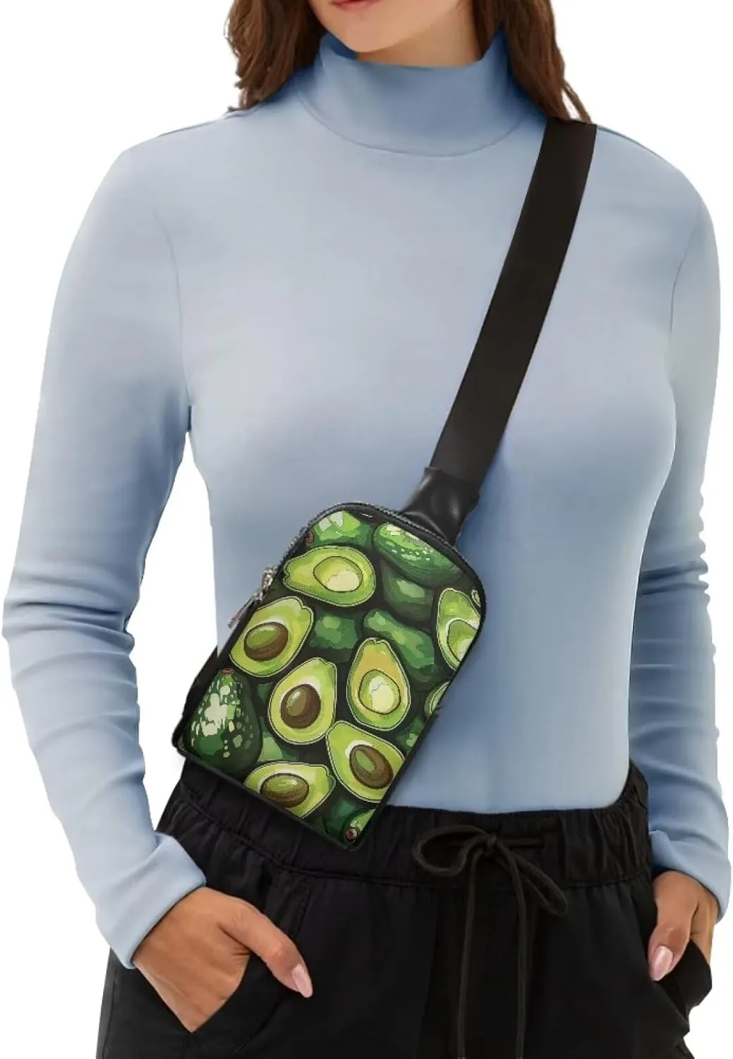 Small Sling Bags for Women Ladies Crossbody Sling Backpack Leather Fanny Pack Crossbody Bag for Travel