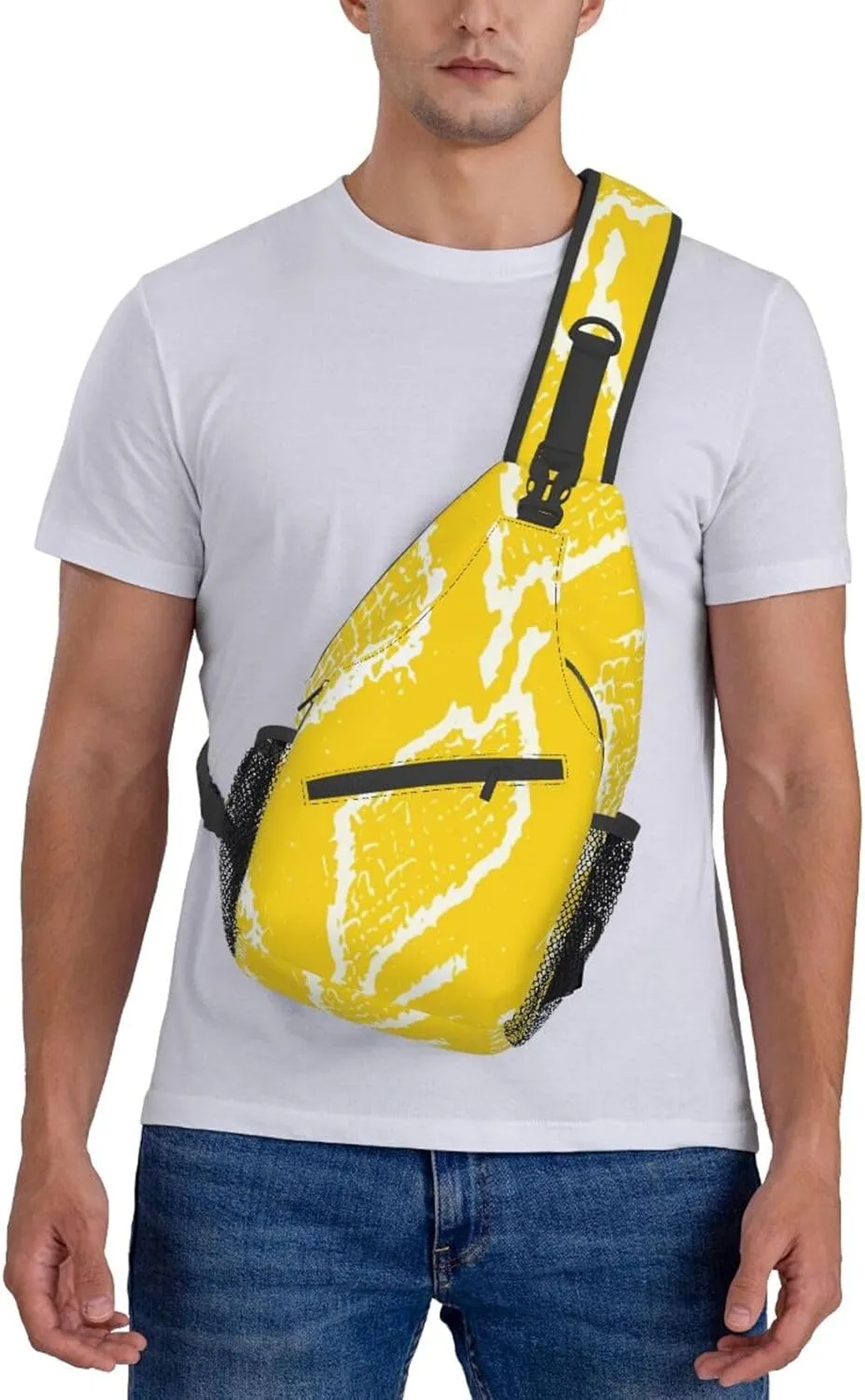 Snake Shoulder Bag Snake Skin Sling Backpack Daypack Casual Backpack Hiking Bag Cool Backpack Bag