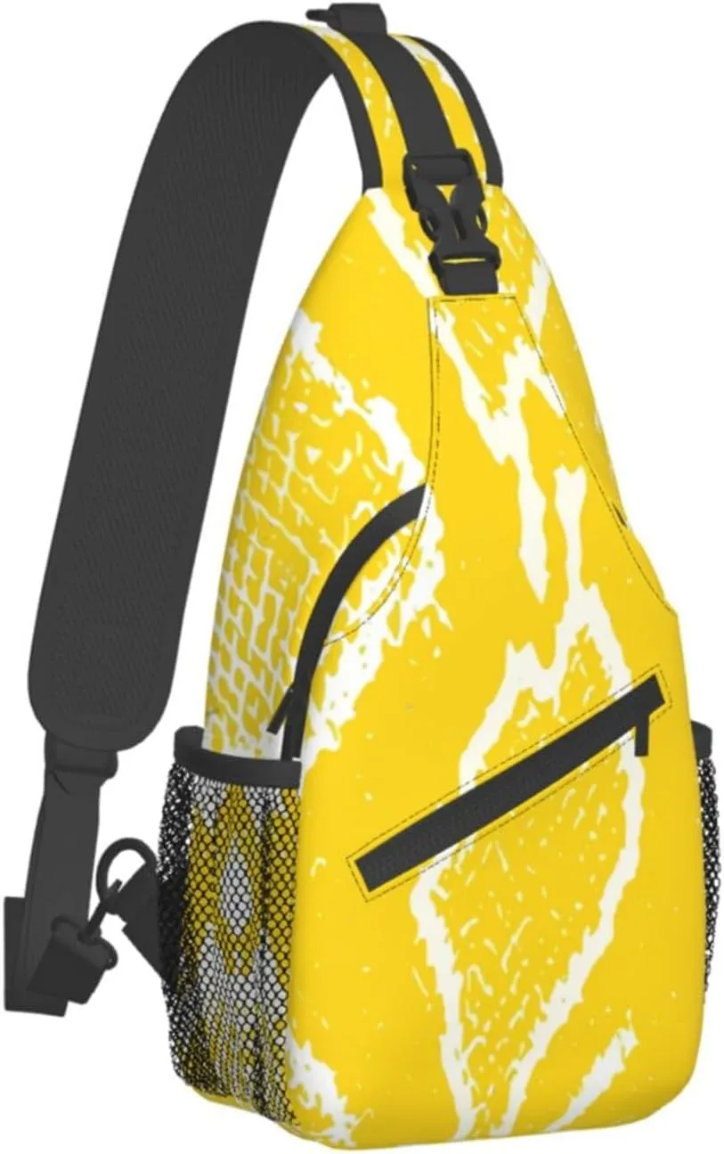 Snake Shoulder Bag Snake Skin Sling Backpack Daypack Casual Backpack Hiking Bag Cool Backpack Bag