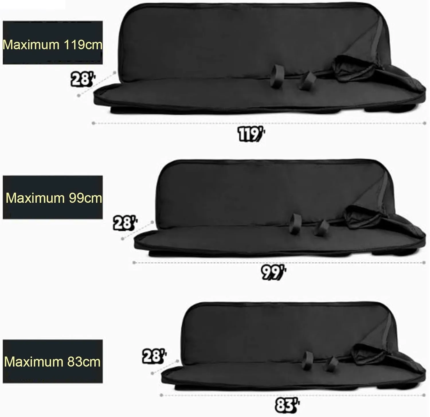 Soft Double Shotgun Rifle Case 32"/37"/46" Long Rifle Bag, with Backpack Strap, Lockable Compartment, Rifle Backpack Rifle Bag Gun Case for Outdoor Hunting Shooting Range