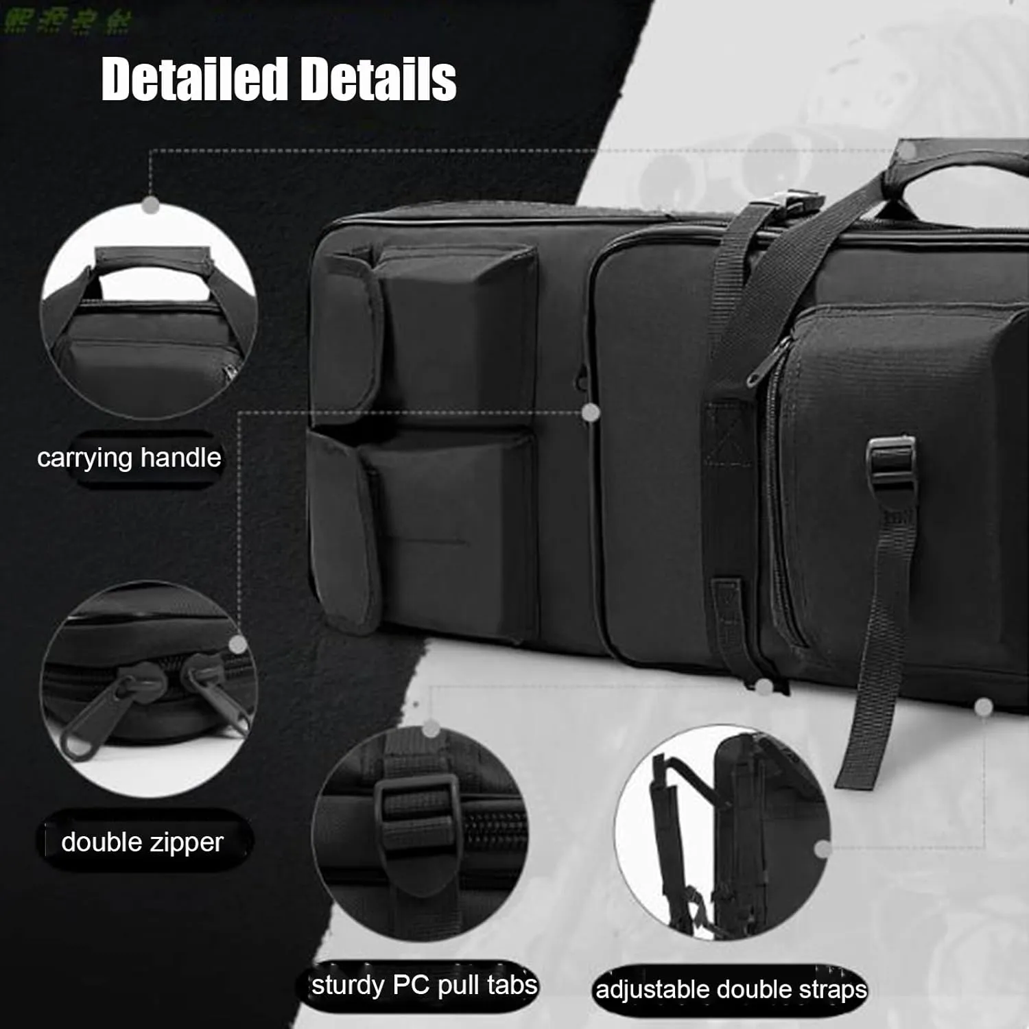 Soft Double Shotgun Rifle Case 32"/37"/46" Long Rifle Bag, with Backpack Strap, Lockable Compartment, Rifle Backpack Rifle Bag Gun Case for Outdoor Hunting Shooting Range