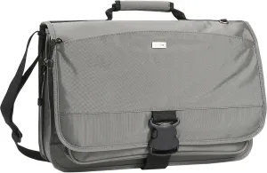 Solo New York Classic Collection Expandable Nylon Messenger Bag, Holds up to 15.6 Inch Laptop, Gray