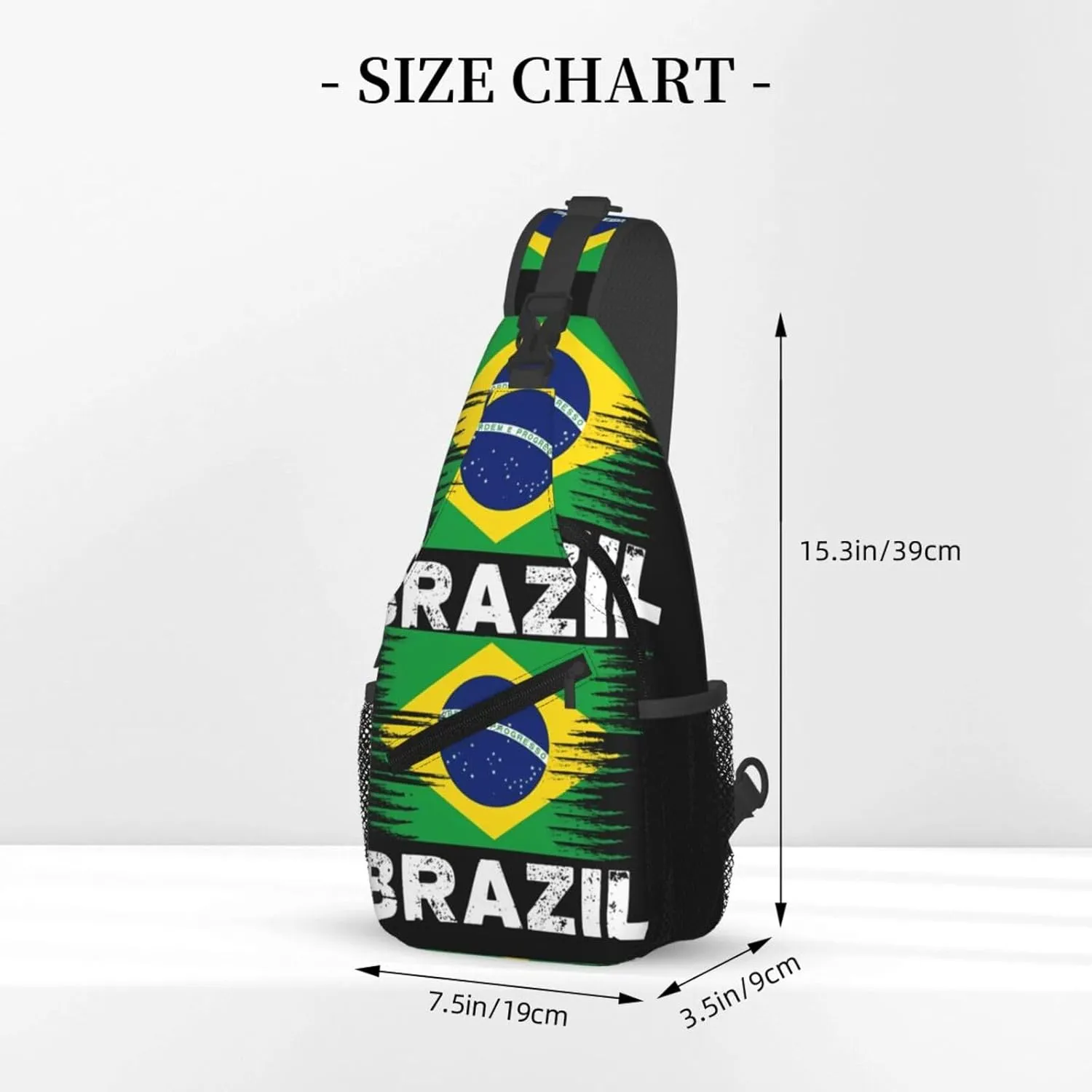 South Africa Flag Sling Bag Adjustable Chest Bags Casual Crossbody Bag Travel Shoulder Backpack