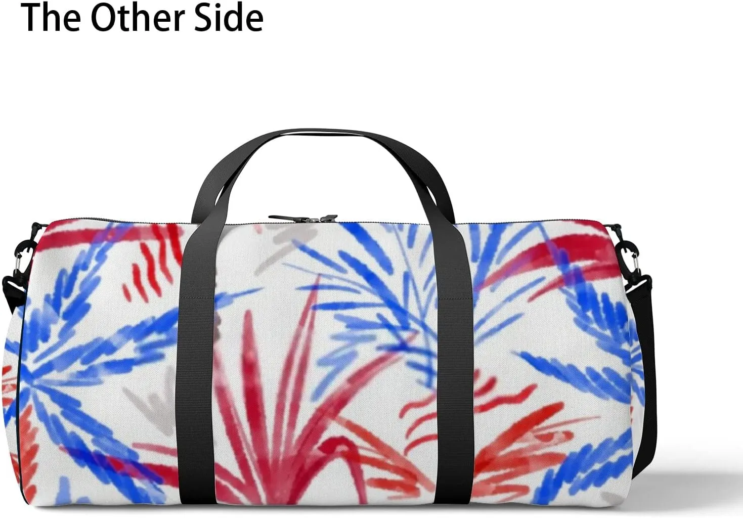Sports Gym Bag for Women and Men Waterproof Palm Tree Pattern Tropical Simple Sketch Duffel Bag Lightweight Carryon Traveling Boarding Gripsack