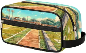 Sports Playground Travel Toiletry Bag Wash Bag Portable Cosmetic Bag Toiletries Accessories Cosmetic Storage Bag Shower Shaving Bag Unisex Stadiums