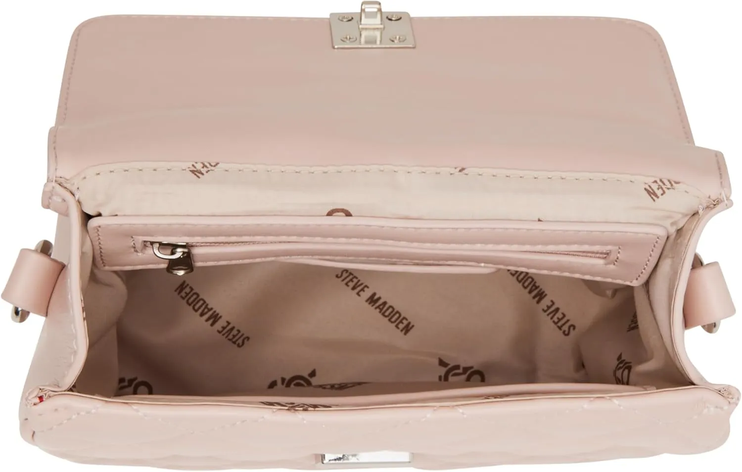Steve Madden Carla Mixed Quilt Flap Crossbody